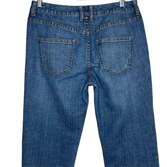 Chicos Platinum Straight Jeans Small Blue Denim Stretch - Picture 5 of 12